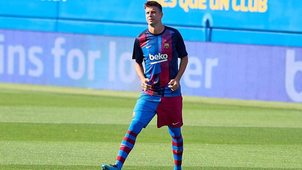 Gerard Piqué, en un partido del FC Barcelona