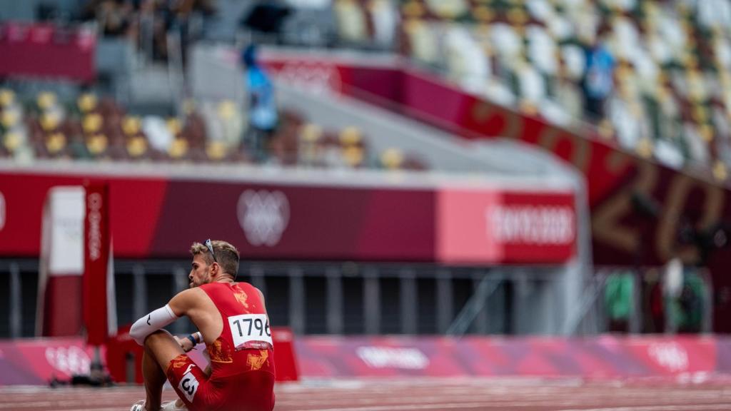 Óscar Husillos durante los JJOO de Tokio 2020