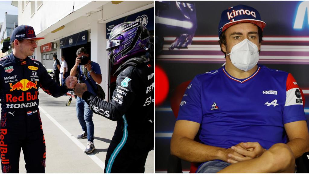 Verstappen y Hamilton y Fernando Alonso en Hungría