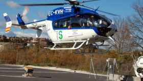 Helicóptero del Sescam. Imagen de archivo