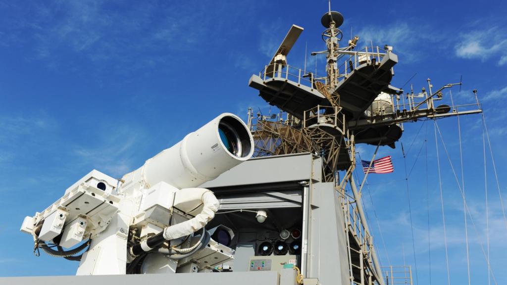 Arma láser a bordo del USS Portland
