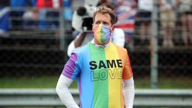 Sebastian Vettel con la camiseta de 'Same Love'
