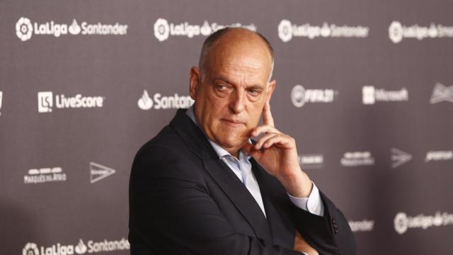 Javier Tebas, en la Gala de Campeones de La Liga 2020/2021