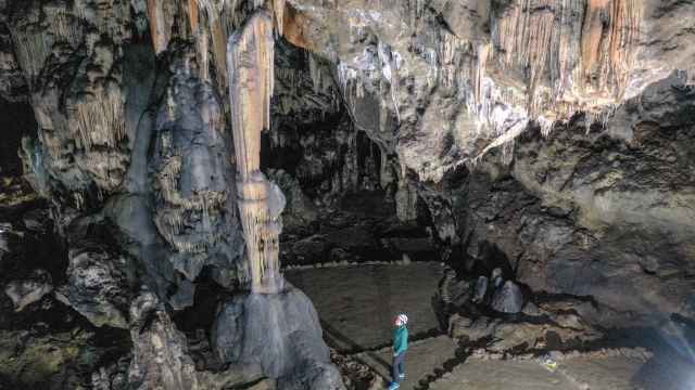 Sala de las Estrellas en la zona arqueológica de la Cueva de Ardales.