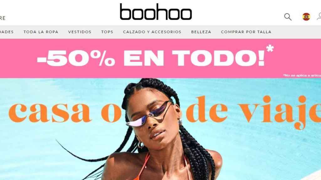 Página web de Boohoo