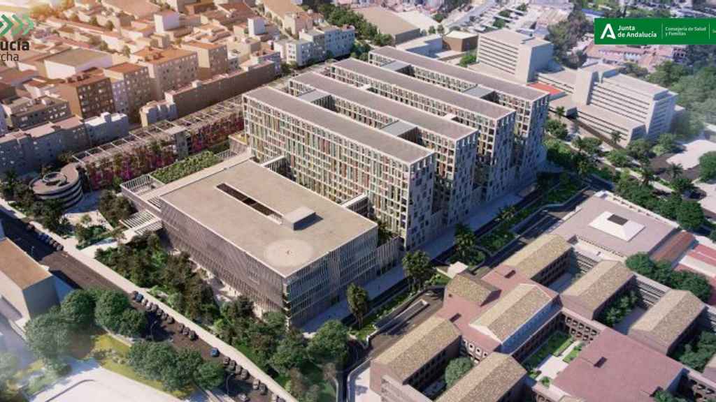 Vista del diseño del tercer hospital de Málaga.