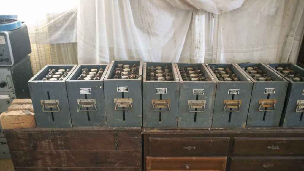 Baterías de la época nazi usadas para almacenar la electricidad en Casa Winter.