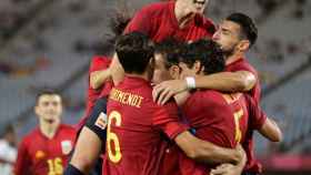 España celebra un gol en los Juegos de Tokio