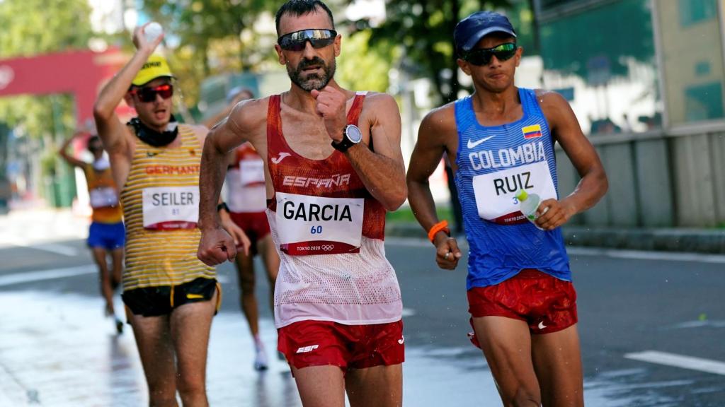 Jesús Ángel 'Chuso' García Bragado en los 50 km marcha de los Juegos Olímpicos de Tokio 2020