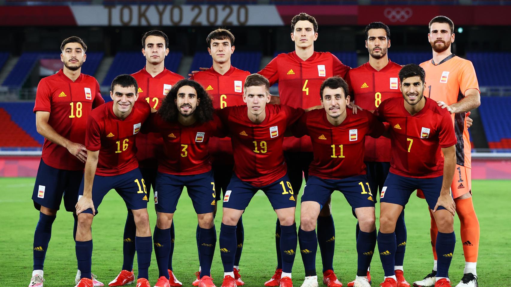 Alineación titular de España en la final de los JJOO de fútbol