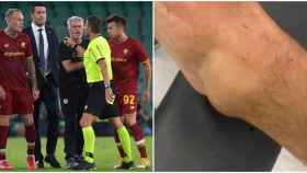 Mourinho y Canales, protagonistas de un Betis - Roma con expulsiones, tangana y lesiones