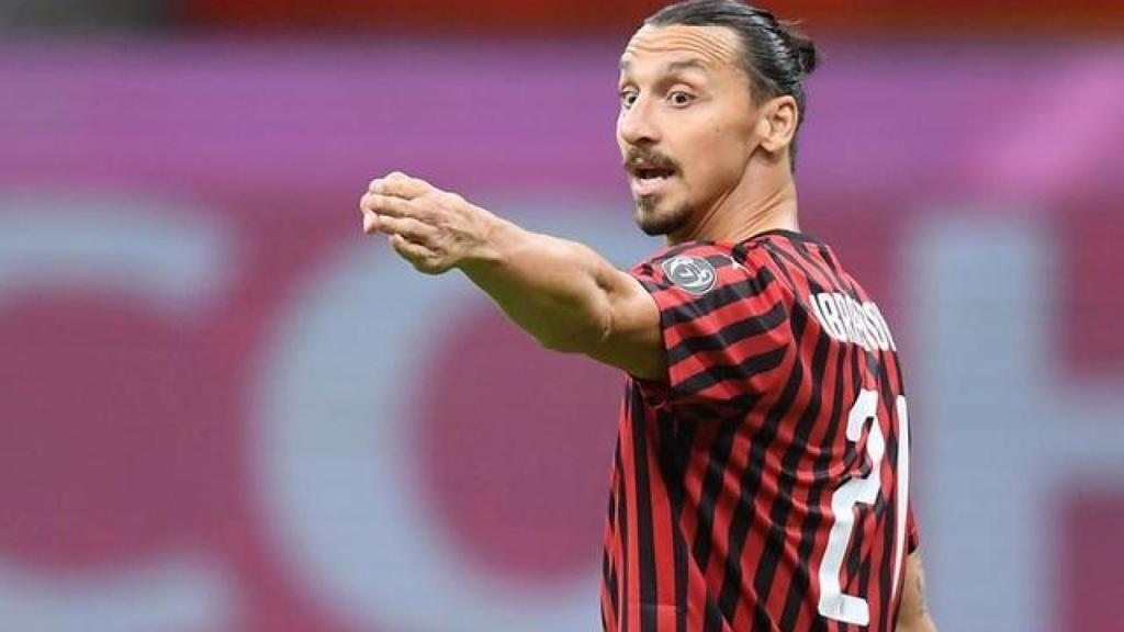 Zlatan Ibrahimovic, en un partido del AC Milan