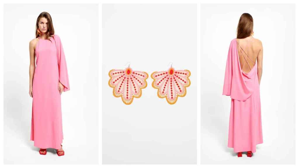 El vestido rosa de la colección Colors, de Zara.