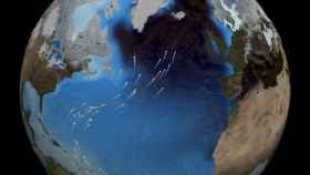 Una imagen del océano Atlántico y la corriente del Golfo.