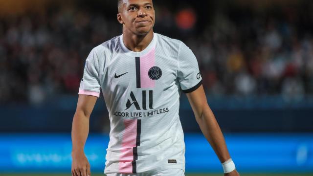 Kylian Mbappé, en un partido con el PSG