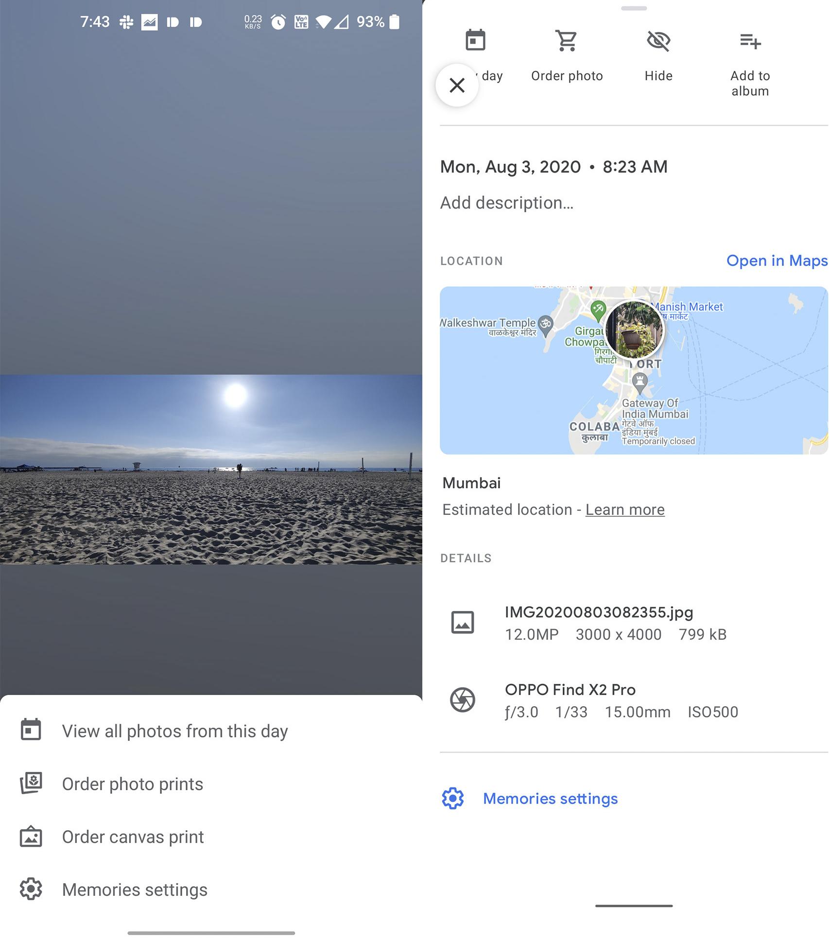 The before and after the novelty of Google Photos