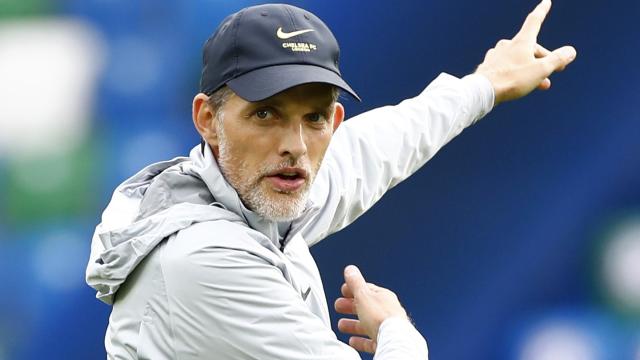 Thomas Tuchel, en un entrenamiento del Chelsea