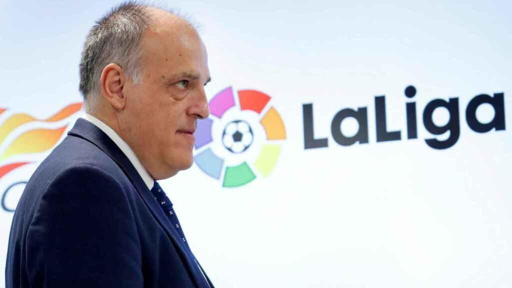 Javier Tebas, durante un acto de LaLiga