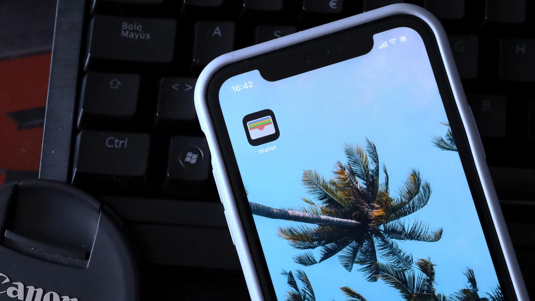 iPhone con app de Wallet