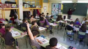 Aula de un colegio público madrileño.