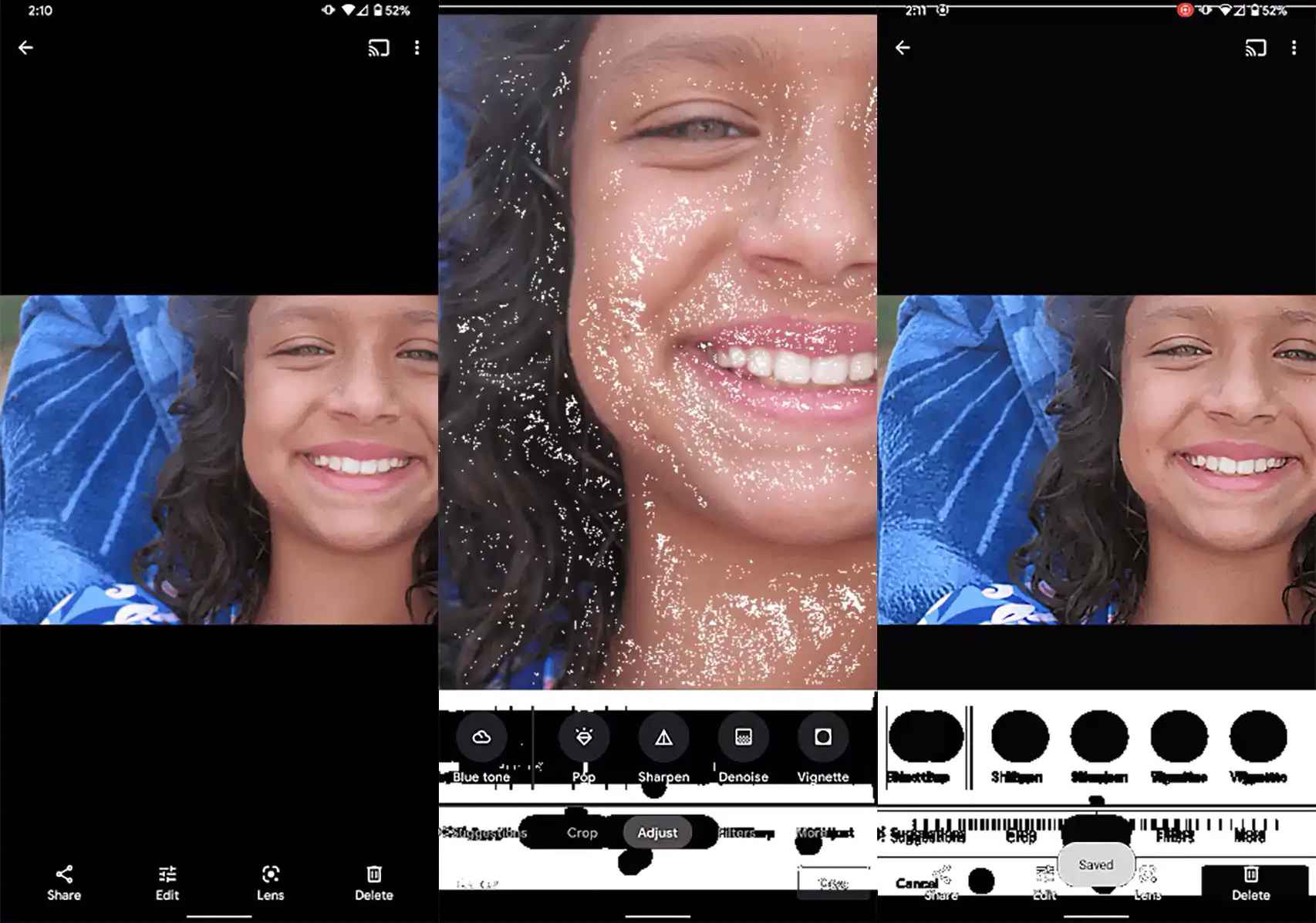 Tratamiento de imágenes por la tecnología de Google para la cámara