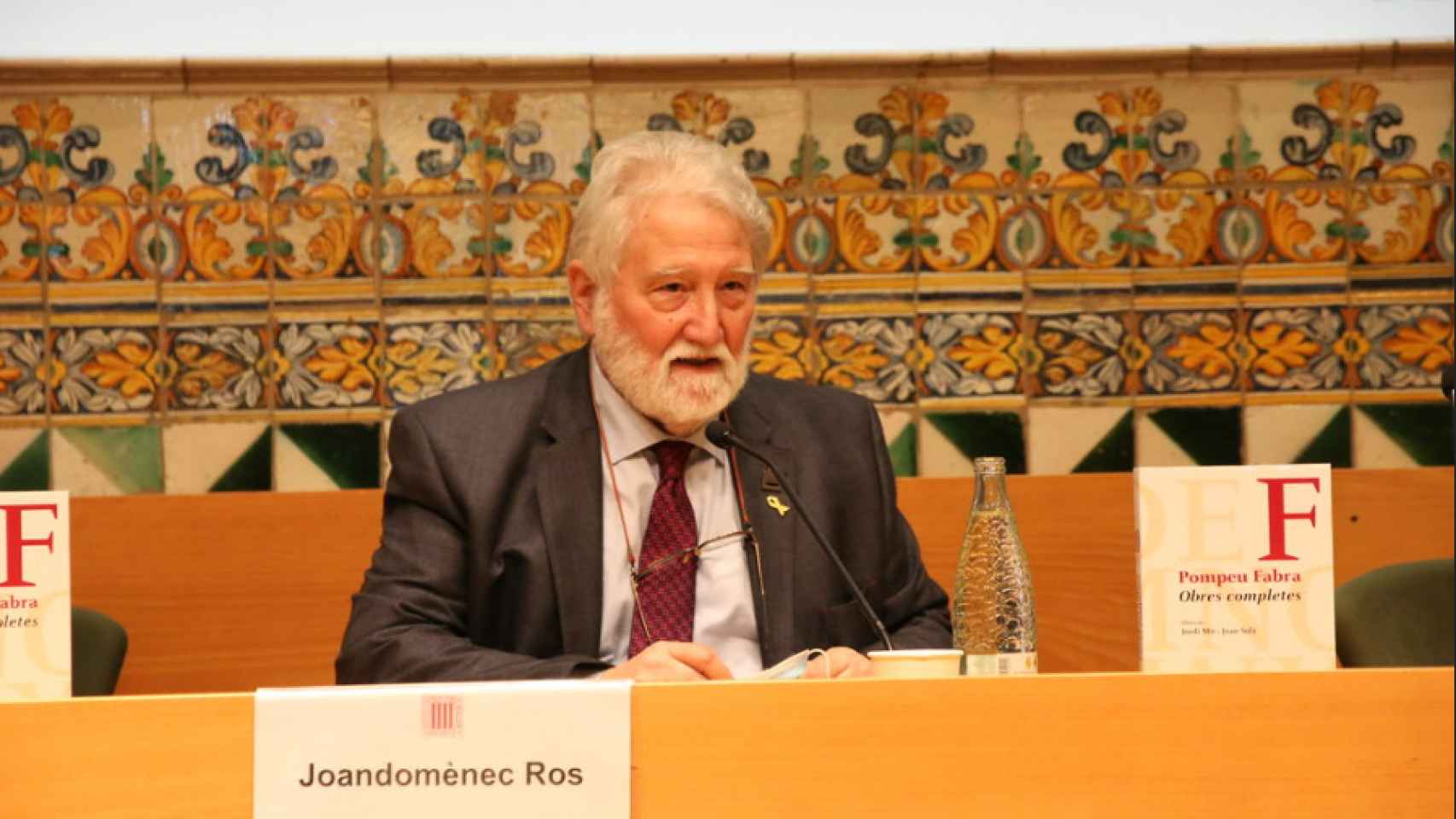 El presidente del Institut d'Estudis Catalans (IEC), Joandomènec Ros.