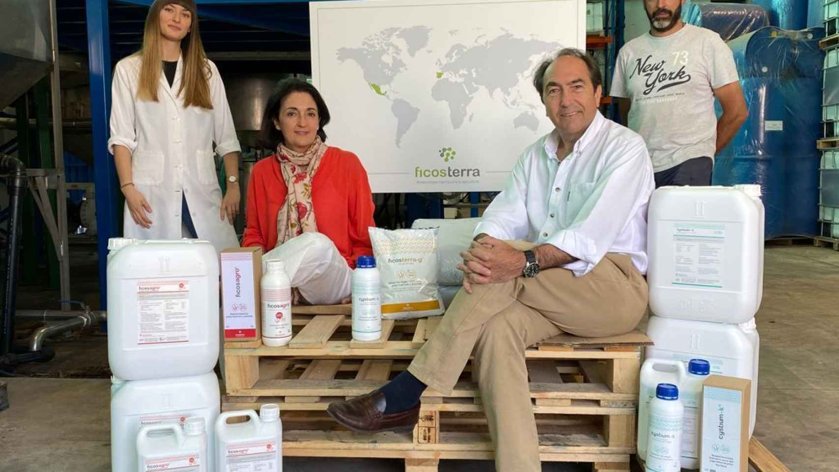 Equipo humano que conforma la scale-up Ficosterra, única empresa española que participará en el diseño de la agricultura del siglo XXI de Naciones Unidas.