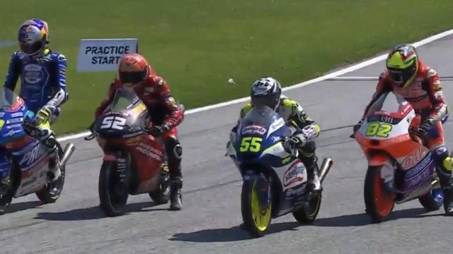 Romano Fenati en el Gran Premio de Austria de Moto3