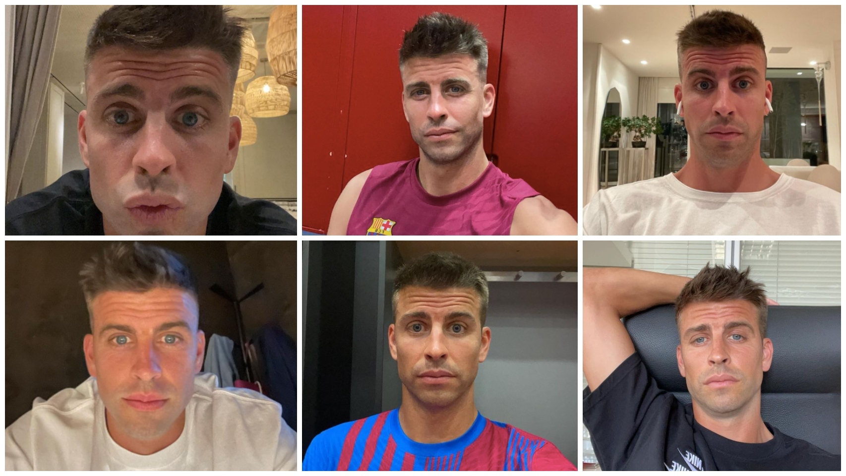 Los selfies de Piqué