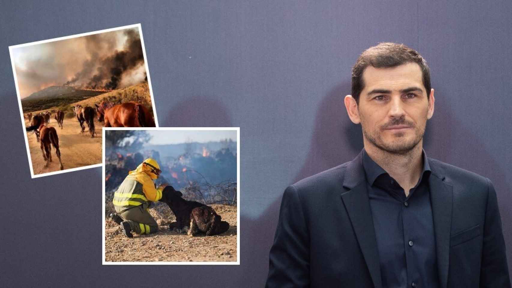 Iker Casillas, junto a las imágenes que ha compartido en su perfil de Instagram.