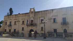 Edificio reconstruido donde se alzaba el Palazzo Filangeri-Cutò, en Santa Margherita di Belice (sur de Sicilia)