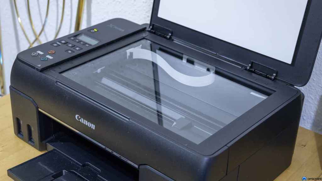 Escáner de la impresora.