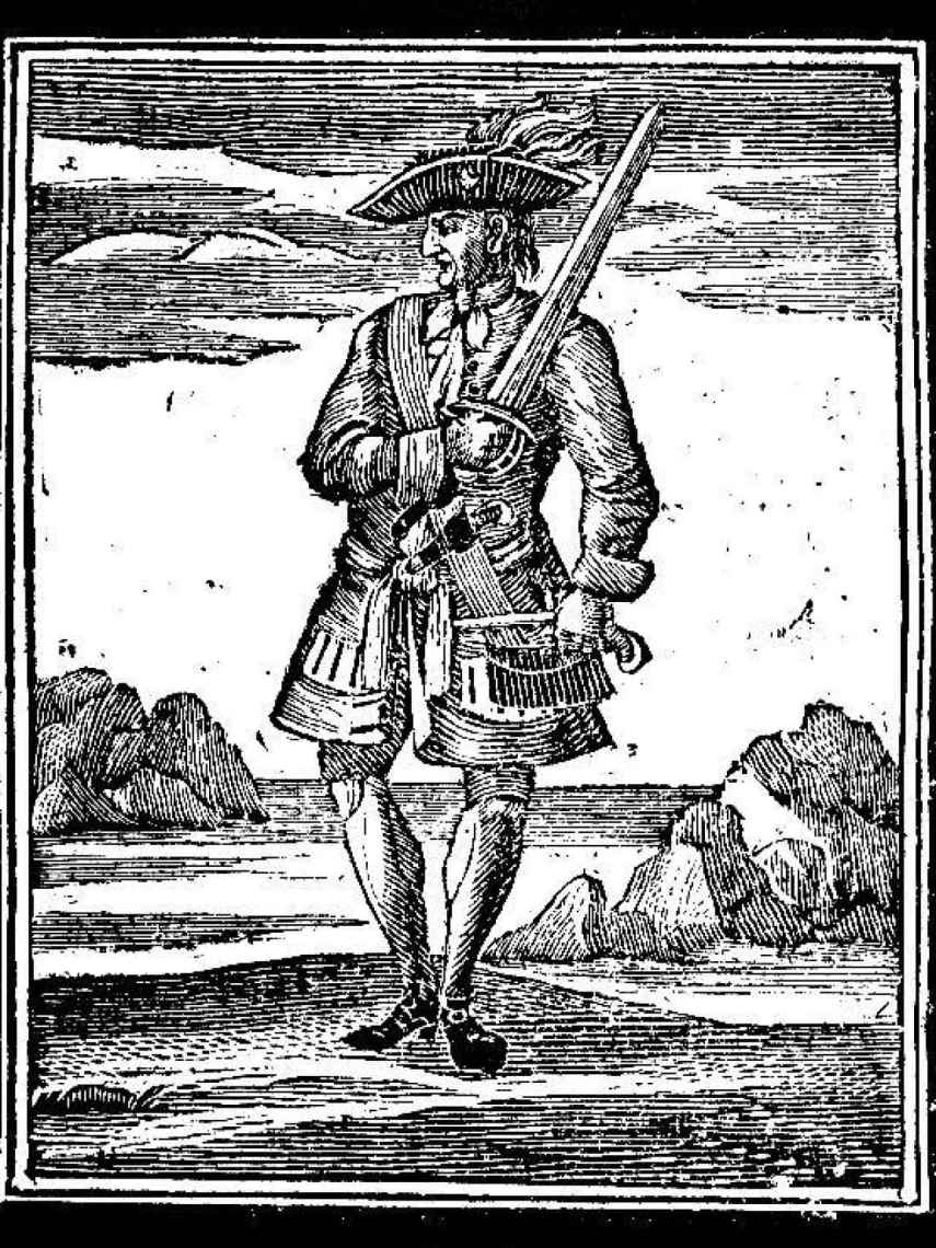 Ilustración del pirata Jack Rackham.