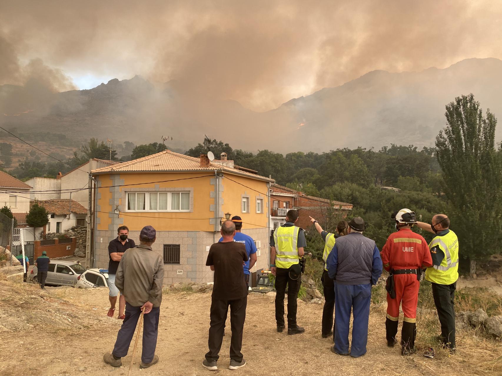 Incendio en la provincia de Ávila durante el verano pasado.