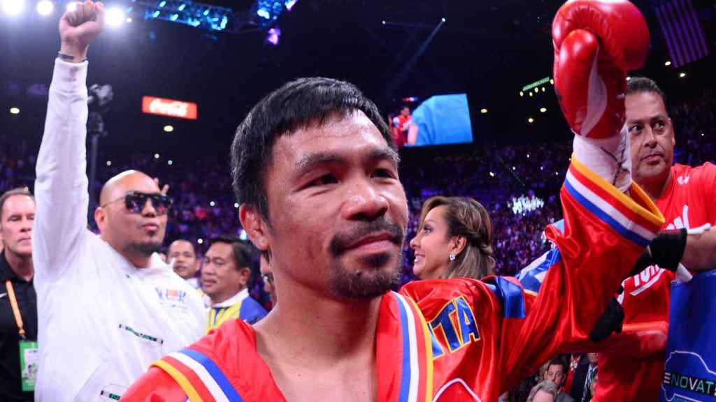 Manny Pacquiao, durante una velada de boxeo