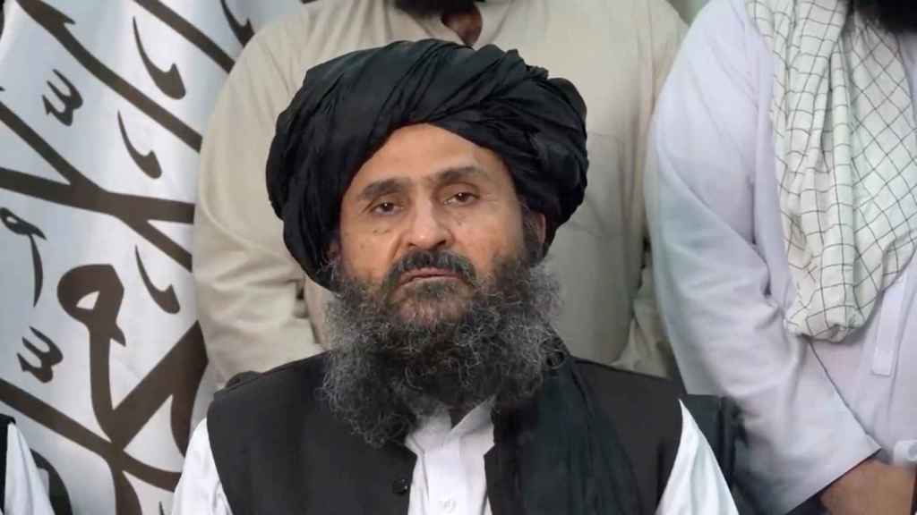Baradar Akhund, líder de los talibanes, en una imagen reciente.