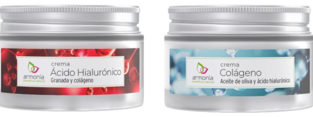 Crema Ácido hialurónico y crema de Colágeno.