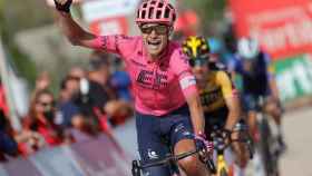 Nielsen celebra su victoria en la sexta etapa de La Vuelta