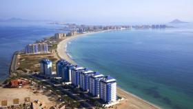 Imagen de La Manga del Mar Menor, en Murcia.