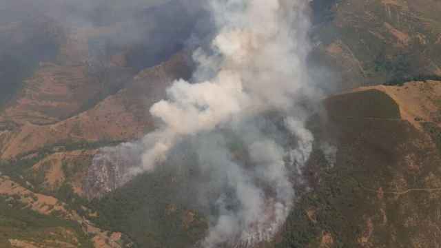 Un incendio en el Monte San Lorenzo de La Rioja afecta en torno a cien hectáreas