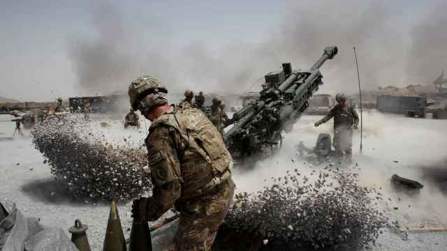 Americanos en combate en Kandahar en 2011.