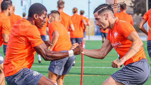 Jugadores del Intecity, en un entrenamiento reciente.