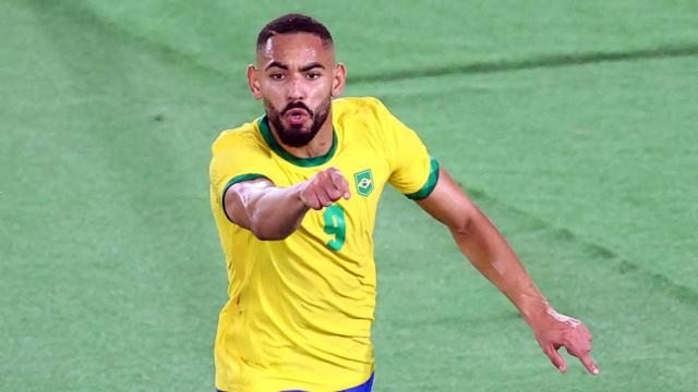 Matheus Cunha, con la selección olímpica de Brasil