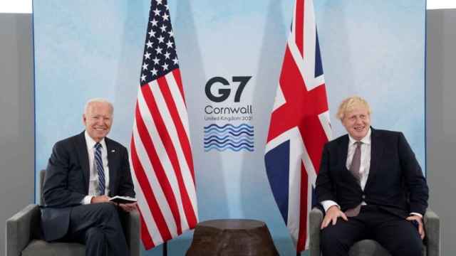 Boris Johnson y Joe Biden durante la última reunión del G7 en Cornualles el pasado 10 de junio.