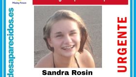 Cartel de la desaparición de Sandra.