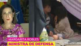 La ministra de Defensa, Margarita Robles, este miércoles en Antena 3.