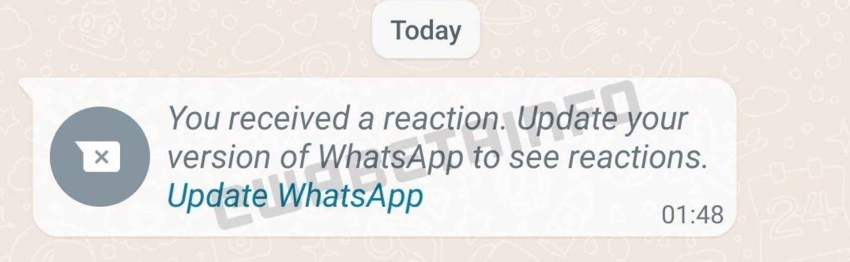 WhatsApp reacciones