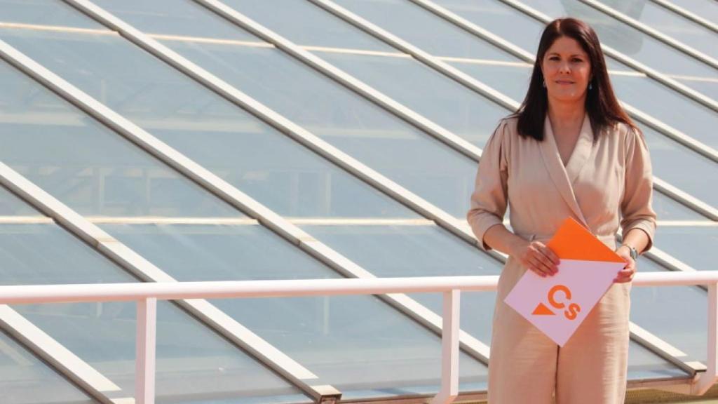 Noelia Losada en el Ayuntamiento de Málaga.