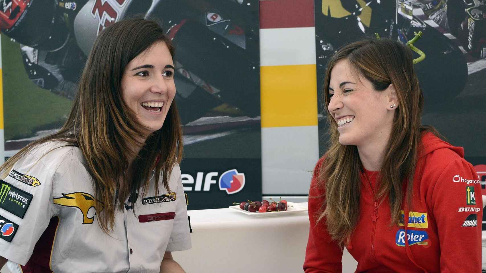 Amaia Arguiñano y Andrea Canto, en una entrevista de Movistar.