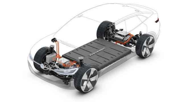 Diseño de batería de un coche eléctrico del grupo Volkswagen.